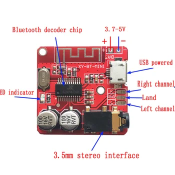 MP3 Bluetooth Decodor Bord Fara Boxe Auto o Amplificator Modificat Bluetooth 4.1 Circuit Receptor Stereo Modul