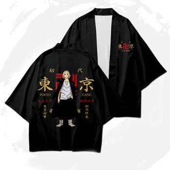 New Tokyo Răzbunătorul T-shirt Sano Manjirou Ken Ryuguji Haori Anime tricou Poliester Vară Scurt-maneca topuri Tricouri