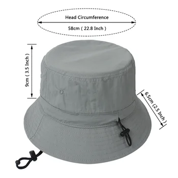Noul Brand Cordon Reglabil Culoare Solidă Găleată Pălării Unisex Moda Hip Hop Stree Panama Pălărie de Pescar Bărbați Femei Casual Capac