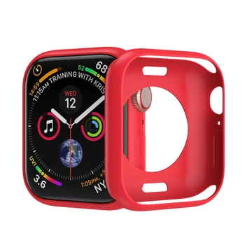 PC caz Pentru Apple Watch serie 5 6 4 se 321 44mm 40mm iWatch 42mm 38mm Silicon bara Protector pentru Apple watch cazul accesorii