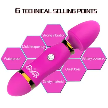 Penis artificial Vibratoare AV Stick G Locului 12 de Tipuri de Moduri de Clitoris Stimulator Mini Jucarii Sexuale Pentru Femei