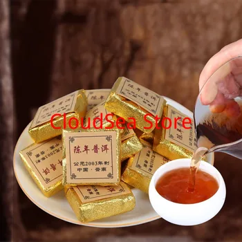 Promovarea 2003 Anul Mici Chineză Yunnan Vechi Coapte China Ceai de Îngrijire a Sănătății Ceai Pu ' er de Cărămidă Pentru a Pierde in Greutate de Ceai