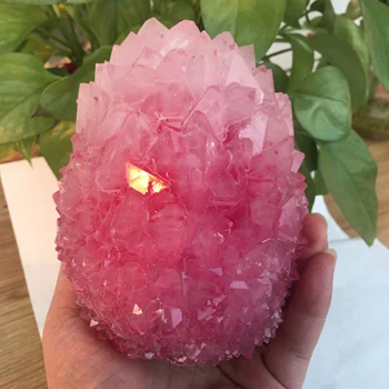 Rare și frumoase de culoare rose cuarț cluster de cristal exemplare energie de vindecare de pietre