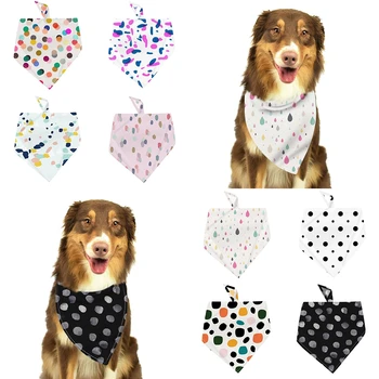 Reglabil Câine Bavete geometrie Model pentru Mediu Pentru Câini de talie Mare Gulere Lega Cravata Cat Eșarfă Catelus Gât Eșarfă Consumabile