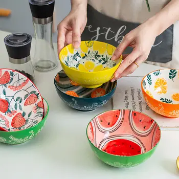 Rezistent la Temperaturi ridicate Ceramice pentru Copii Drăguț Bol de Fructe de Mare Burta Instant Taitei de Orez uz Casnic japoneză ustensile de boluri