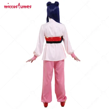 Sampon Cosplay Costum Cheongsam Chineză Stil Stand-Up Guler Camasa cu Maneca Lunga Top Tinuta cu Pantaloni și Părul Clip