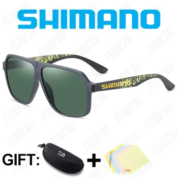 Shimano ochelari de Soare Polarizat-O singură Bucată de Pescuit Clasic Ochelari de Soare Barbati de Conducere Nuante de sex Masculin ochelari de soare Vintage Călătorie ochelari de soare