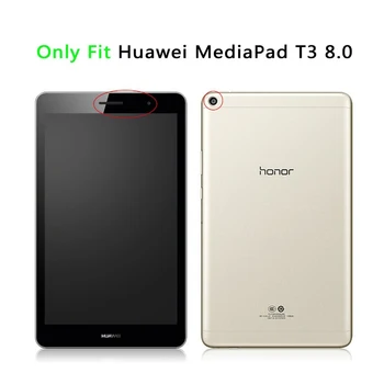Smart Piele PU Caz pentru Huawei MediaPad T3 8.0 KOB-L09 KOB-W09 Tableta Caz Funda Acoperire pentru Onoarea de a Juca Pad 2 coperta +Cadouri