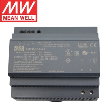 Spui Bine HDR-150-24 24V 6.25 O 150W Înaltă Calitate meanwell DC Ultra Slim Pas Formă Șină DIN Alimentare