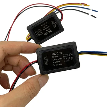 Strobe cu Controler Flasher Modulul 2 buc Universal 12V MK-288 Flash Cntrolleor Pentru 3 LED-uri Dinamice de Cotitură Lumina Stop Control