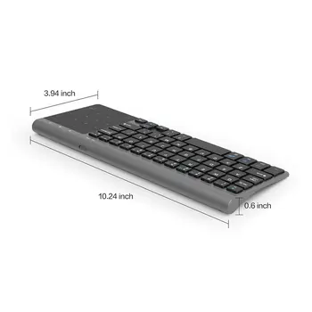 Subțire 2.4 Ghz Usb Tastatura Wireless Mini Cu Numărul Touchpad Tastatura Numerică Pentru Tablete Desktop Pc Laptop