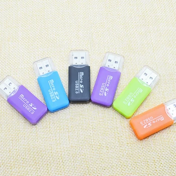 TF Micro SD Card Reader USB 2.0 Pentru USB Micro SD Adapter Flash Drive Smart Card de Memorie Cititor de Plastic Mini Cardreader
