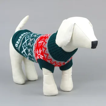 Tricoturi Haine De Câine Pulover Câini Drăguț Haine Simple De Imprimare Geometrice Yorkshire Toamna Iarna Companie Coutume Trendy Ropa Para Perro