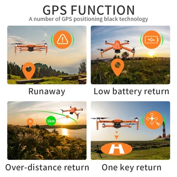 TYRC KF102 GPS Drone 6K HD Camera 2-Axis Gimbal Profesional Anti-Shake Fotografii Aeriene fără Perii Pliabil Quadcopter 1.2 km