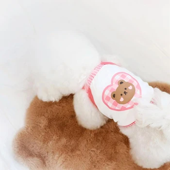 Vara Subțire Dragoste Pentru Animale De Companie Urs Sling Teddy Cat Bichon Pomeranian Schnauzer Pudel Câine Mic Câine Haine Respirabil