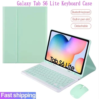 Wireless Bluetooth Tastatură Caz Pentru Samsung Tab S6 Lite 10.4 SM-P610 SM-P615 P610 P615 Tastatura husa pentru Tableta cu Pix Slot