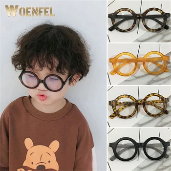WOENFEL Epocă Copii ochelari de Soare Fete Baieti Rotund Ochelari Copil Drăguț Minunat pentru Copii Confortabil Ochelari de Soare Nuante Copii Ochelari