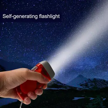 În aer liber Nu Pierde Putere de Mână de Generare de Energie de Urgență Portabil cu Lanterna LED-uri Încheietura mâinii Prindere Exercițiu Lanterna