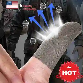 1 Pereche Respirabil Controler De Joc Deget Acoperi De Sudoare Mănuși Mobile Sensibile Maneca Jocuri Dovada Non-Zero Nailon Degetul