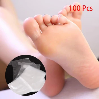 100buc Unică folosință Jos Capacul Transparent Film Picior de Acoperire pentru Pedichiura Preveni Infectia Elimina Crapate Piciorului