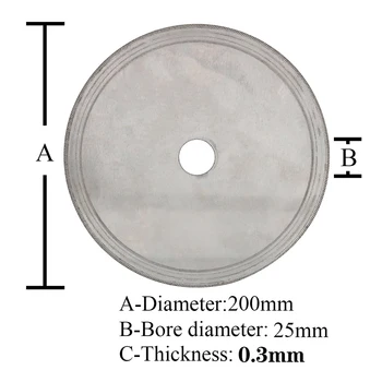 110-200 mm Ultra-subțire de Diamante Circulare de Ferăstrău 4/6/7/8 Inch Tăiere Arbor Disc Taie Discuri de Jad Pentru Agat Pietre de Sticlă de Piatră Fante