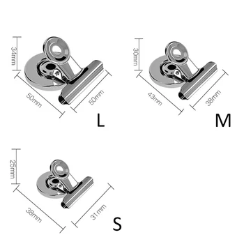 12Pcs/lot Frigider Clip Magnetic Pentru Acasă Magneți de Frigider Perete Retete Notă Memo Mesaj de Suport Clemă Rechizite de Birou