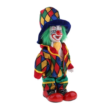18cm Amuzant Clovn din Portelan Joker Papusa de Halloween Ornamente Decor Acasă Masa de Birou de Top Decor #2
