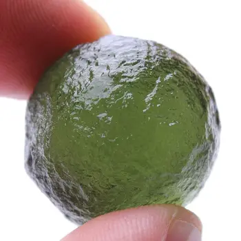 1buc 2cm Moldavite cehă Impact Meteorit Sferă de Sticlă Mingea Naturale Piatră brută Energie de Cristal de Piatra