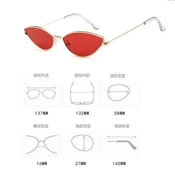 2020 Noua Moda Ochi de Pisică ochelari de Soare Femei Retro Mic Negru Rosu Roz Cateye Ochelari de Soare de sex Feminin Nuante Vintage pentru Femei UV400