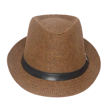 2021 Noi Pălării De Soare Unisex Femei Barbati Moda Casual De Vara Trendy Soare Pe Plaja Paie Panama Jazz Pălărie De Cowboy Fedora Pălărie De Gangster Capac