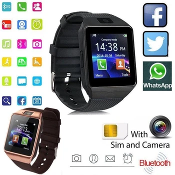 2021 Nou Ecran Tactil Digital Smartwatch DZ09 Q18 Cu Camera Ceas Bluetooth Cartela SIM Pentru Ios Telefoane Android Brățară