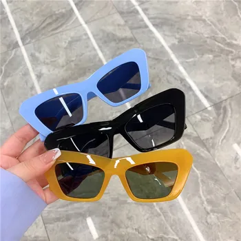 2021New Moda Portocaliu Verde ochelari de Soare Vintage Femei Creative Tendință Shades Ochelari de Soare cele mai Recente Populare UV400