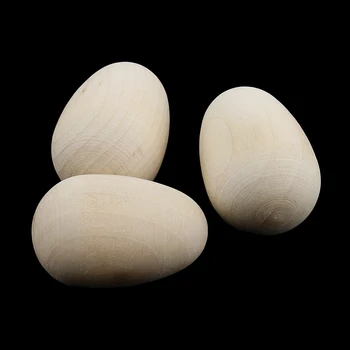20buc Ouă din Lemn Lemn de Paște Decor Ornamente din Lemn Nefinisat, Ou
