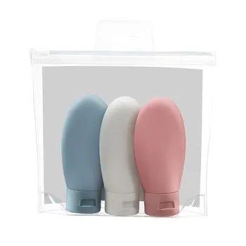 3pcs 60ml Portabil Dozatoare de Sapun Nordic Syle Călătorie unică folosință, Sticle Cosmetice Șampon Gel de Duș de Călătorie Stoarce Sticle Set