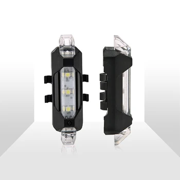 4buc Biciclete Lumina Impermeabil Spate Coada de Lumină LED-uri USB Reîncărcabilă Ciclism Montan Lumină Spate Lampă de Siguranță Lumini de Avertizare