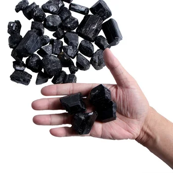 50G 100G Naturale Cristal de Turmalina Neagra Cristal Dur Rock Minerale-Specimen de Piatră de Vindecare