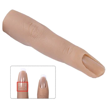 7.5 cm Silicon Nail Art Formare Mână Deget Fals Naturale Sfaturi de Unghii Manichiura Instrument de Unghii Practică Modelul de Afișare Degetul Flexibil