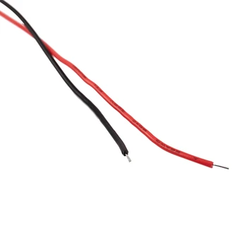 7Pcs Black Red 2-Cablu cu Conectori 2x AAA Baterii Cutie Caz, Titularul
