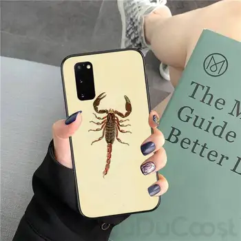 Animale Crab Scorpion Drăguț Coque Shell Caz de Telefon Pentru Samsung S5 6 7 8 9 10 S8 S9 S10 plus S10E lite S10-5G S20 UITRA plus