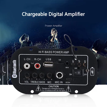 Auto compatibil Bluetooth 2.1 Hi-Fi Bass Power AMP Mini Car Amplificator Radio Audio Amplificator Digital USB TF Control de la Distanță