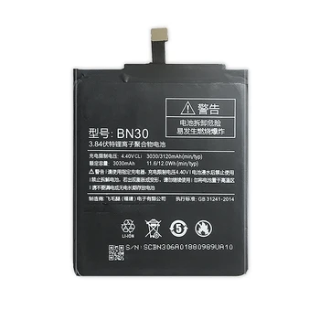 Baterie Telefon mobil pentru XIAOMI Redmi 4A Înlocuirea Bateriei BN30 3030mAh