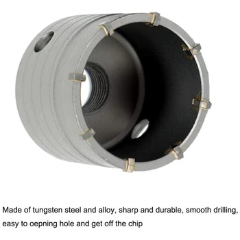 Beton Gaura Vazut Kituri SDS Plus Tijă de Perete Hole Cutter Ciment Burghiu Seturi(30, 40, 60 mm), cu 220mm Bielei