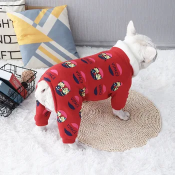 Bulldog francez de îmbrăcăminte pug câine haine costum de câine haină dropship pijama salopeta sleepwear salopete pudel schnauzer frenchie