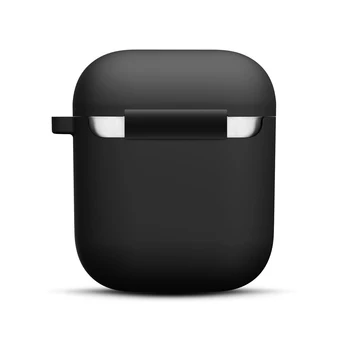 Capac de silicon Cu Cârlig de Caz Pentru Apple airpods caz la Caz sticker Bluetooth Caz Pentru Aer Păstăi 1/2 caz Casti Accesorii piele