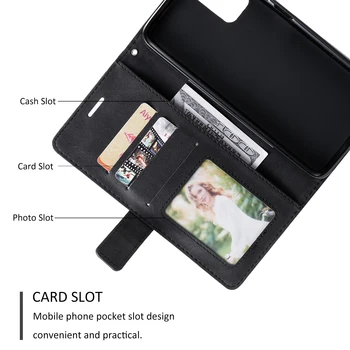 Caz din piele Pentru Xiaomi Redmi 9 9A 9C NFC Caz Etui na Pentru Xiomi Redmi Nota 9 Pro Max 9 9M Flip Cover Telefon de Portofel Caz Coque