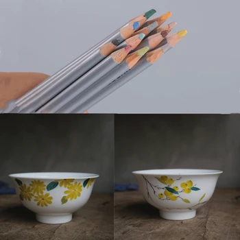 Ceramica de Artă Underglaze Creioane Colorate Ceramice DIY Pictura de Mână-Pictat Linie Cârlig Underglaze Culoare Plumb Pulbere Pen Lut Instrumente