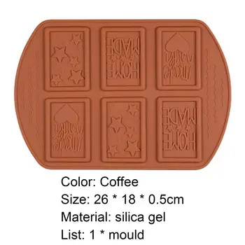 Ciocolata Mucegai Model de Scrisoare de Non-Stick de Silicon de Patiserie Bomboane Bara de Tava de Copt pentru Brutarie