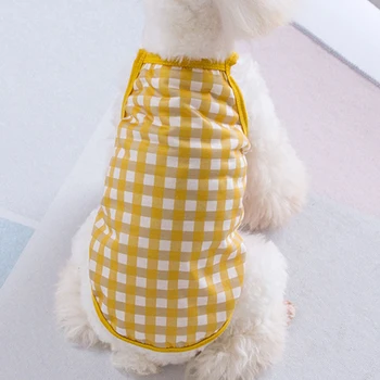 Clasic Drăguț Dungi de Culoare Consumabile pentru animale de Companie de Moda Bretele Vara Câine Veste Haine Marimea XS-L Primavara-Vara Bumbac Catelus Haine