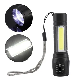 COB LED Lanterna cu Zoom Lanterna Super-Luminos rezistent la apa Portabile Lanterne Tactice Clip de Buzunar Lumina de Lucru Pentru situații de Urgență