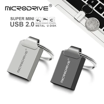 Culoare 3 mini tiny 32GB pendrive metal USB flash drive 16GB 32GB 64GB 128GB pen drive USB2.0 mic stick de memorie Disc U cle usb